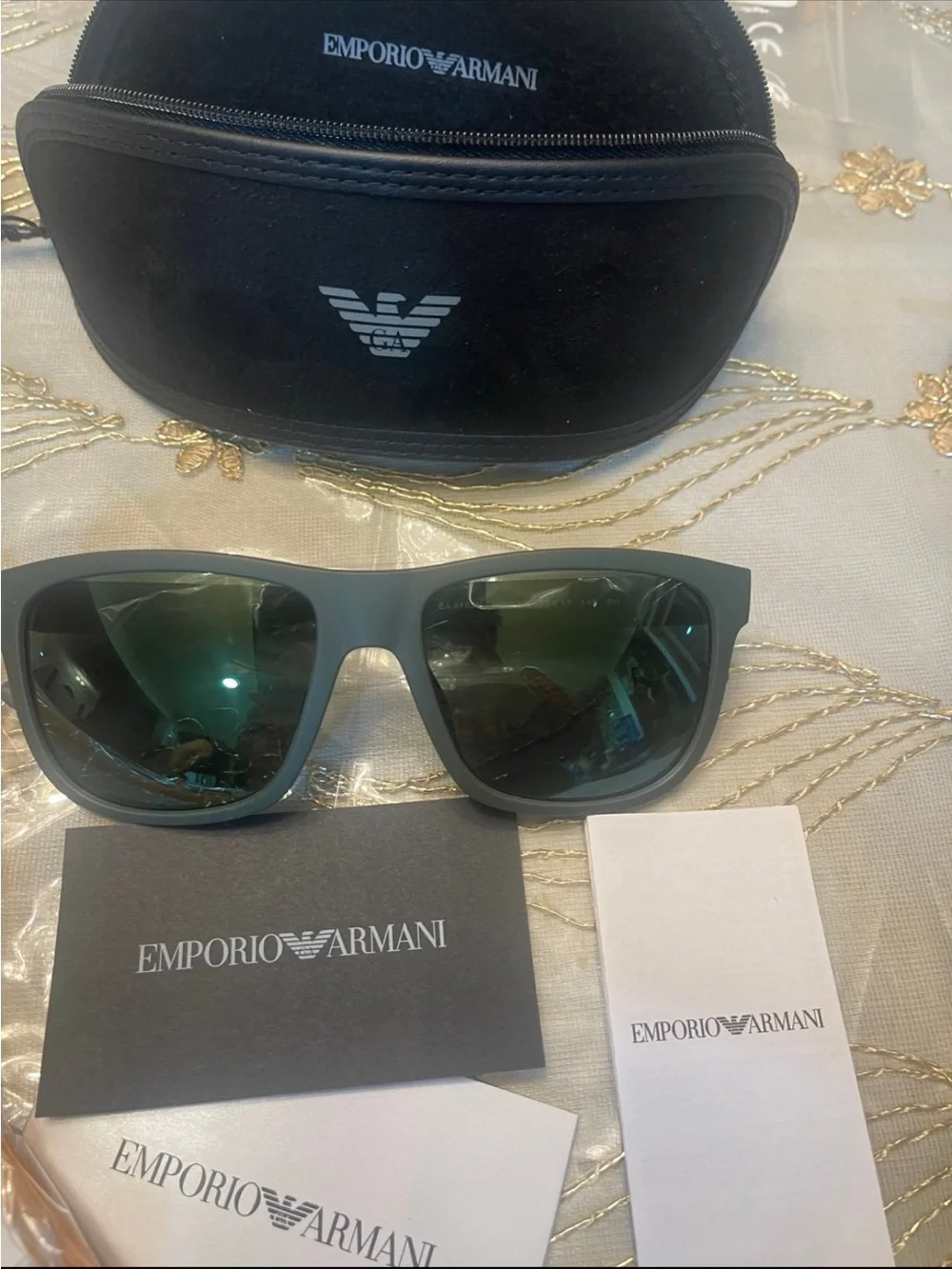 NWT emporio Armani men’s sunglasses EA4182U size 57mm color matte green